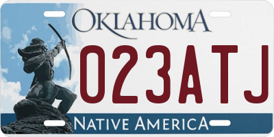 OK license plate 023ATJ