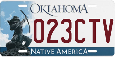 OK license plate 023CTV