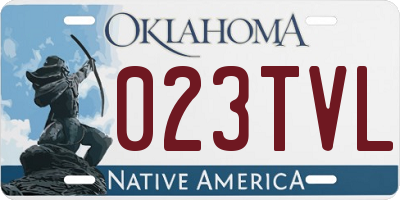 OK license plate 023TVL