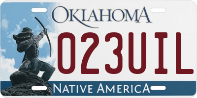 OK license plate 023UIL