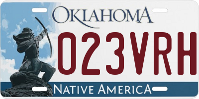 OK license plate 023VRH