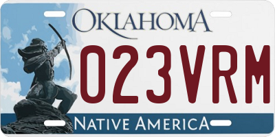OK license plate 023VRM