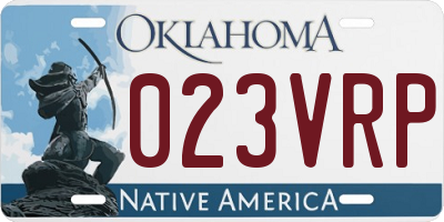 OK license plate 023VRP