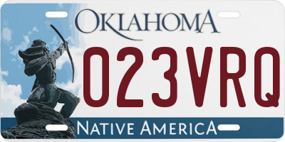 OK license plate 023VRQ
