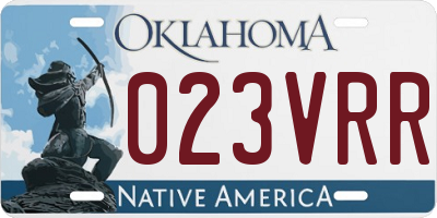 OK license plate 023VRR