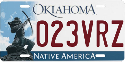 OK license plate 023VRZ