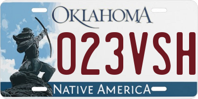 OK license plate 023VSH