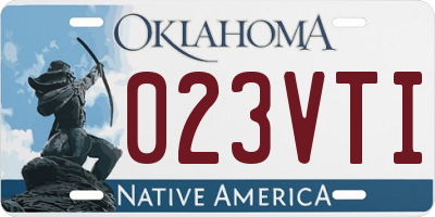 OK license plate 023VTI