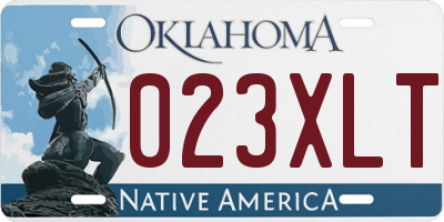 OK license plate 023XLT