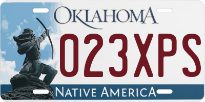OK license plate 023XPS