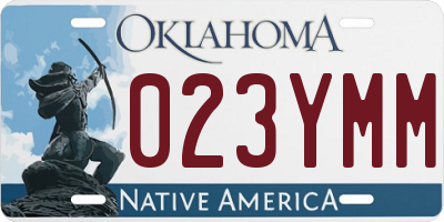 OK license plate 023YMM