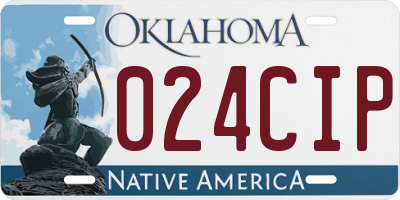 OK license plate 024CIP