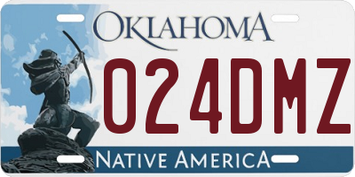 OK license plate 024DMZ