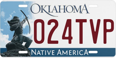 OK license plate 024TVP