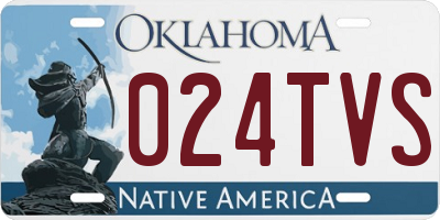 OK license plate 024TVS