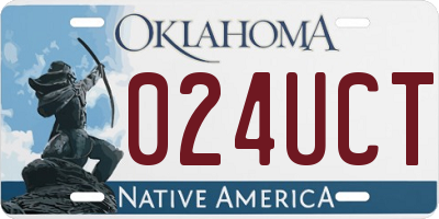 OK license plate 024UCT