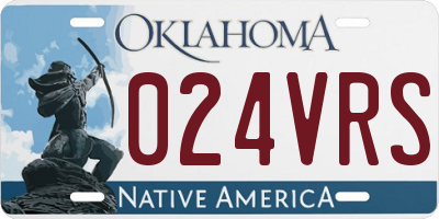 OK license plate 024VRS