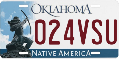 OK license plate 024VSU