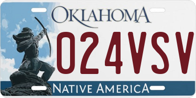 OK license plate 024VSV