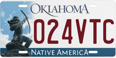 OK license plate 024VTC