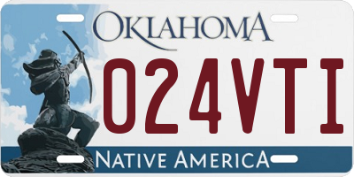 OK license plate 024VTI