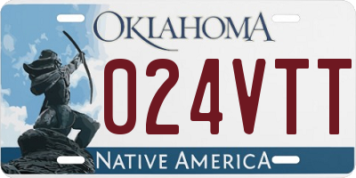 OK license plate 024VTT