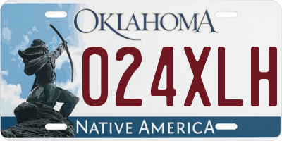 OK license plate 024XLH