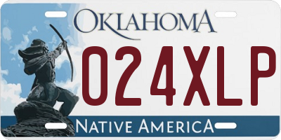 OK license plate 024XLP