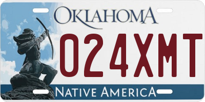 OK license plate 024XMT