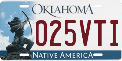 OK license plate 025VTI