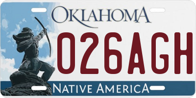 OK license plate 026AGH