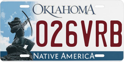 OK license plate 026VRB