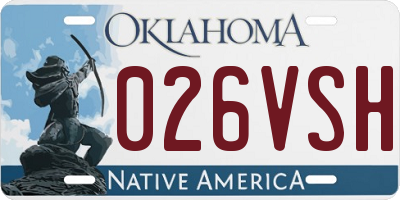 OK license plate 026VSH