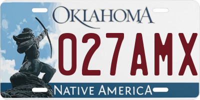 OK license plate 027AMX
