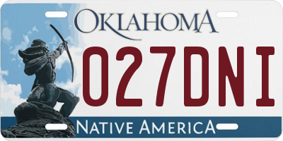 OK license plate 027DNI