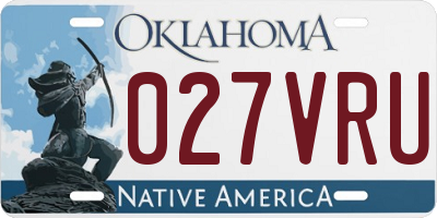 OK license plate 027VRU