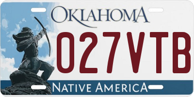 OK license plate 027VTB