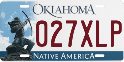 OK license plate 027XLP