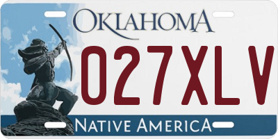 OK license plate 027XLV