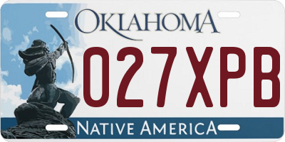OK license plate 027XPB