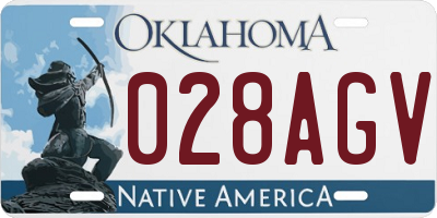 OK license plate 028AGV