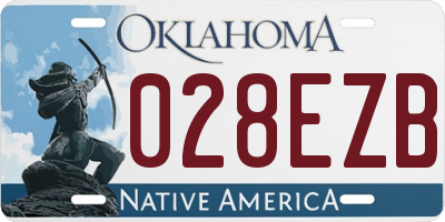 OK license plate 028EZB