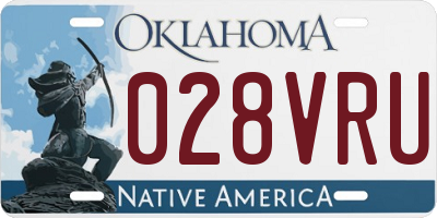 OK license plate 028VRU