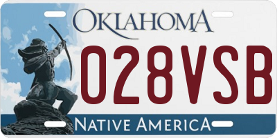 OK license plate 028VSB