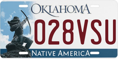OK license plate 028VSU