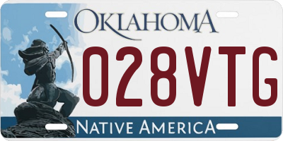 OK license plate 028VTG