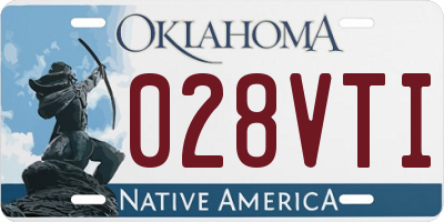 OK license plate 028VTI