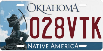 OK license plate 028VTK