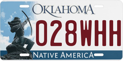 OK license plate 028WHH