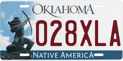 OK license plate 028XLA